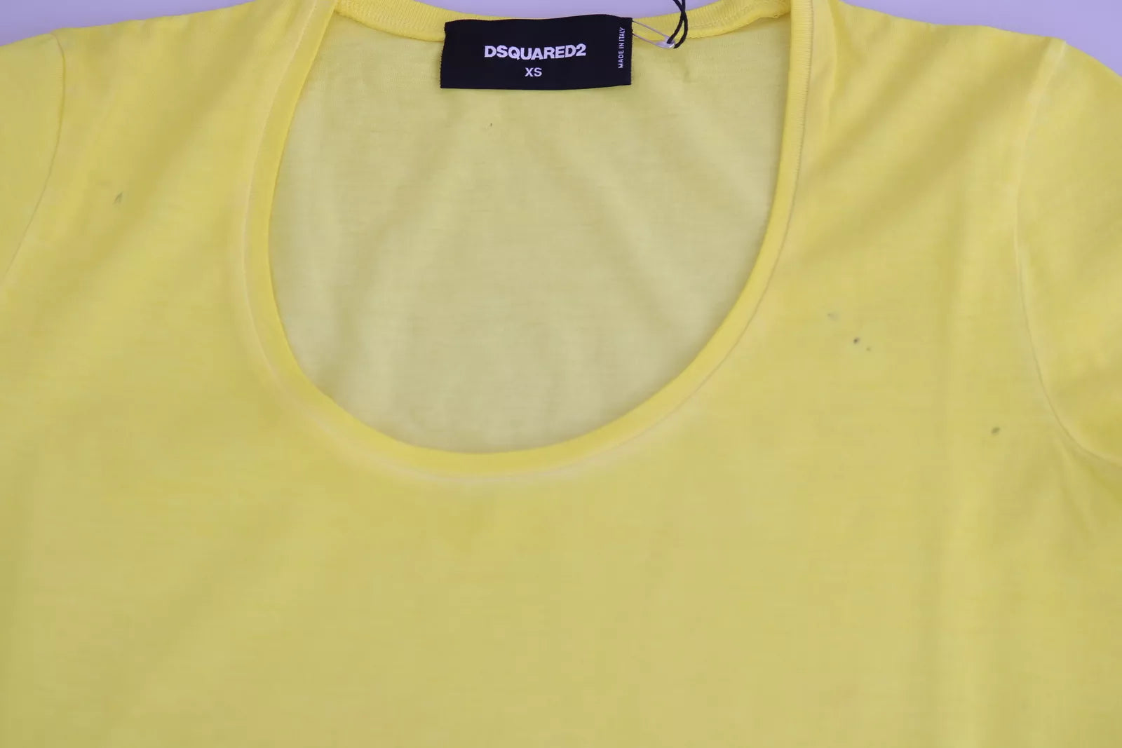 Dsquared² Sarı Yuvarlak Yaka Kısa Kollu Gömlek Üst Bluz